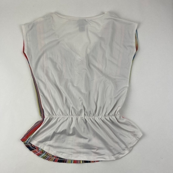 Rue 21 Womens Blouse Sleeveless Pink Blue Striped - Picture 5 of 6
